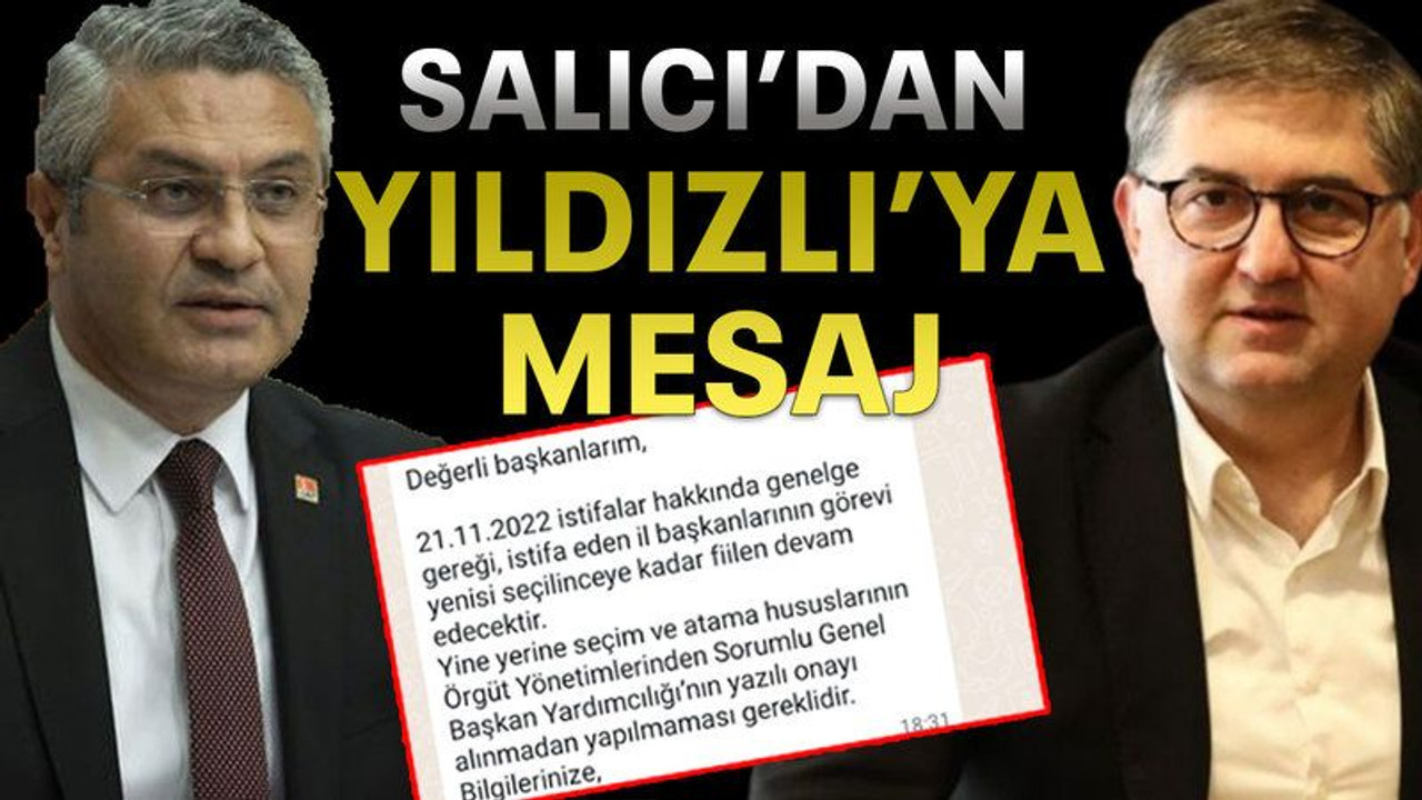 Salıcı’dan Yıldızlı’ya mesaj
